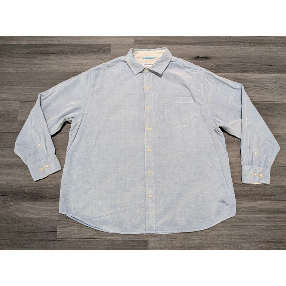 Tommy Bahama Other - Tommy Bahama Men's Light Blue Corduroy Long Sleeve Shirt Size 1XLB